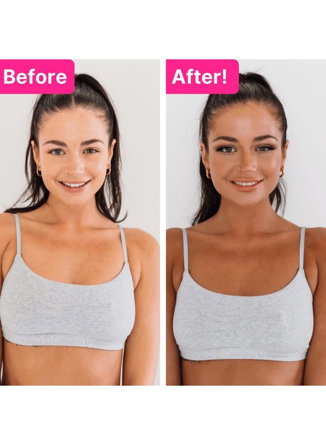 Tanceuticals Facial Self Tanner - CC Self Tanning Lotion for Face Gives Natural, Long Lasting Sunless Tan - Fresh Coconut Scent - Won't Clog Pores or Cause Acne - Easy to Apply - Dark Shade 50ml - Image 3